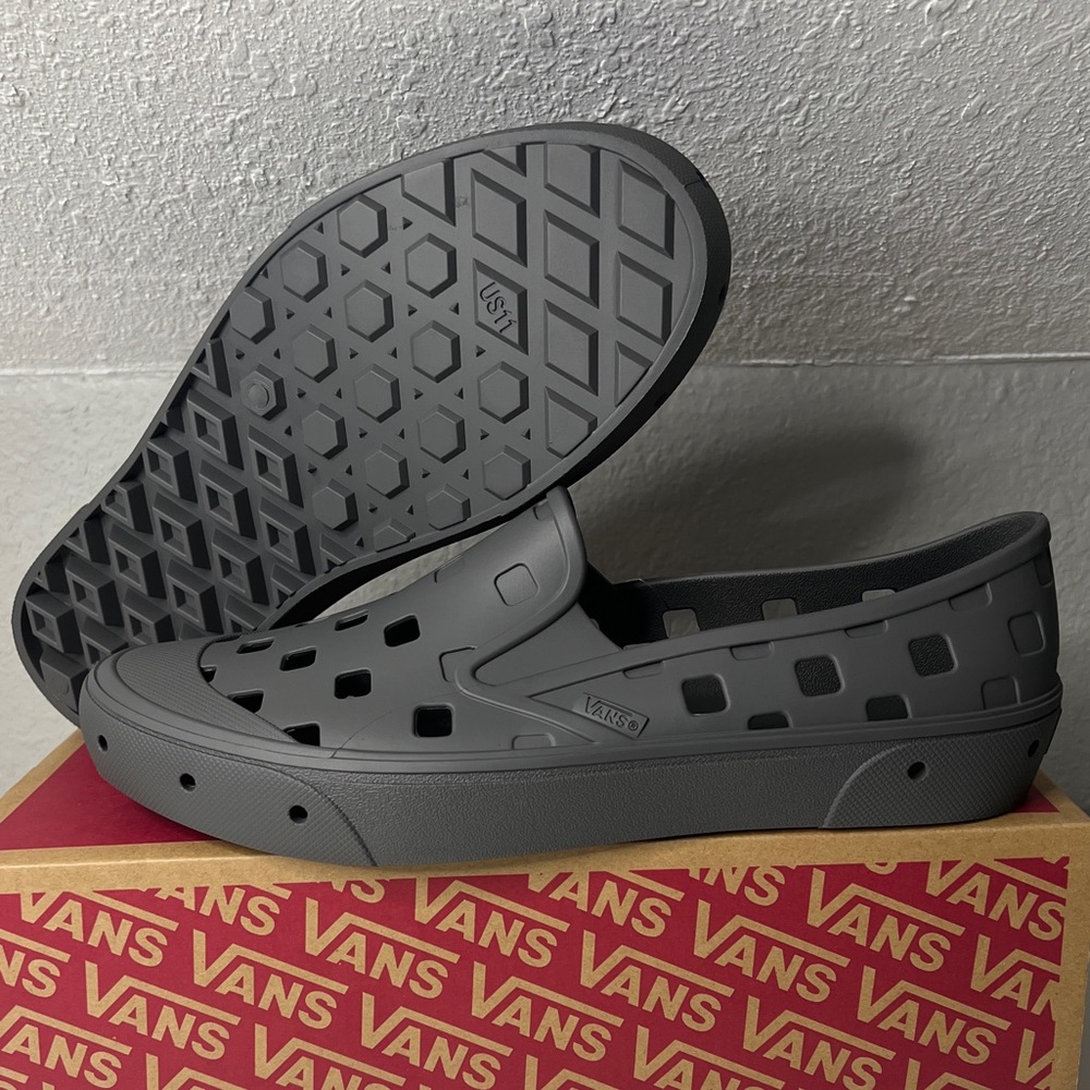 Van's Trek Slip-On Pewter Breathable Shoes